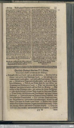 Die Predigten über den hundert und zwey und dreissigsten Psalm