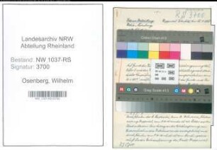 Entnazifizierung Wilhelm Osenberg , geb. 23.01.1902 (Schulleiter)