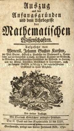 Lehrbuch der Optik, der Astronomie, der Chronologie und der Baukunst