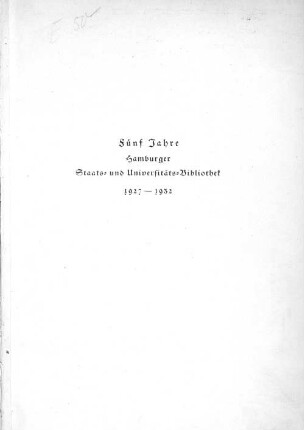 2.1927/32(1936): Bericht // Hamburger Staats- und Universitäts-Bibliothek : umfassend die Zeit vom ... bis zum
