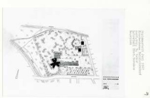Krankenhaus, Berlin-Borsigwalde (Diplomarbeit bei Bernhard Hermkes): Lageplan 1:1000