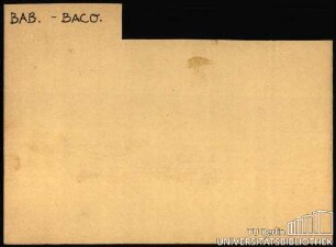 BAB.-BACO.