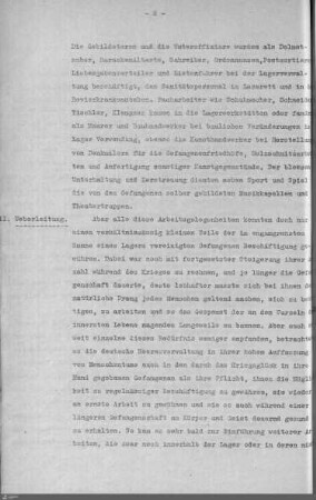II. Überleitung