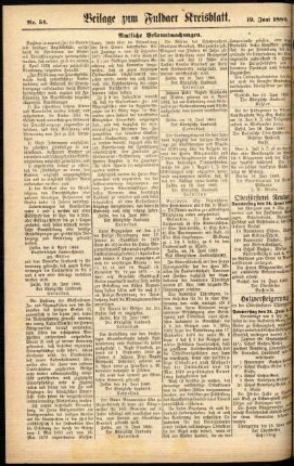 Zweite Ausgabe vom Samstag, den 19. Juni 1880.