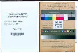 Entnazifizierung Fritz Keil , geb. 05.03.1905 (Kaufmaennischer Angestellter)