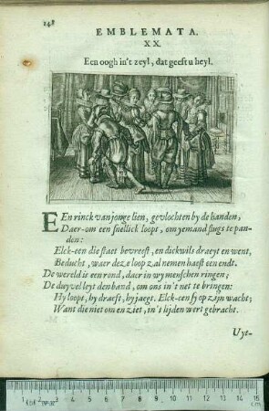 Emblemata. XX. Een oogh in't zeyl, dat geest u heyl.