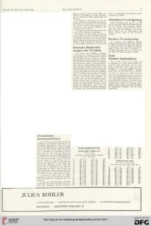 Nr. 17/18 (27. April 1941), S. 3: Preisberichte