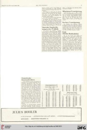 Nr. 17/18 (27. April 1941), S. 3: Preisberichte