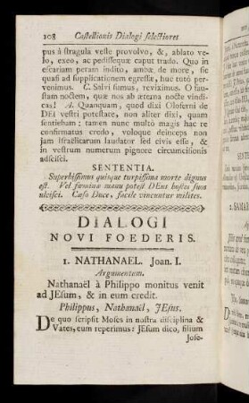 108-166, Dialogi Novi Foederis.