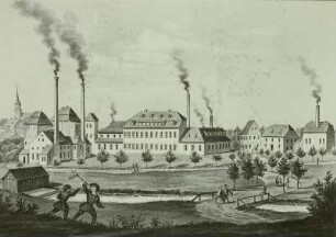 Kattunfabrik Uhlemann u. Lantzsch, Frankenberg, 1856/1858