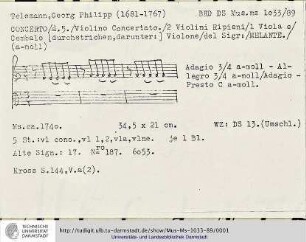 Konzert a-moll