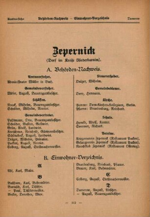Zepernick (Dorf im Kreise Niederbarnim)
