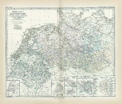 Nördliches Deutschland: Friesland, Sachsen, Lothringen Hessen, Thüringen &c gegen Anfang des XIII. Jahrhunderts