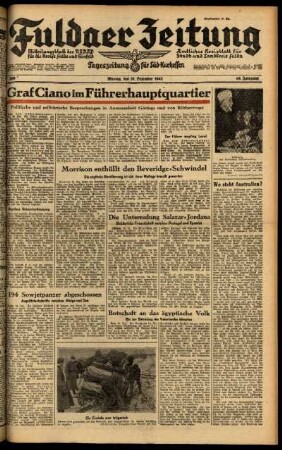 Ausgabe vom Montag, den 21. Dezember 1942.