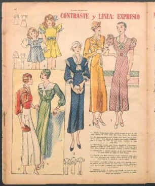 Contraste y línea: Expresiones de la moda actual [Dibujos]