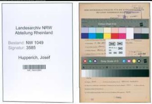 Entnazifizierung Josef Hupperich , geb. 09.05.1895 (Zollbeamter)