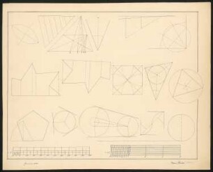 Übung in Darstellender Geometrie: Geometrische Formen