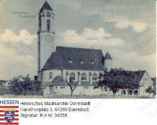 Darmstadt, Pauluskirche / Seitenansicht