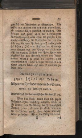 Verwahrungsmittel gegen schändliche Lehren