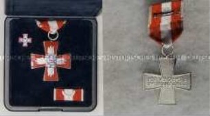 Feuerwehr-Ehrenabzeichen, 2. Stufe, mit Interimsspange und Miniaturnadel