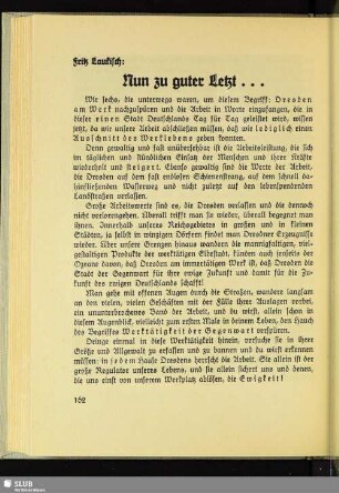 Nun zu guter Letzt ...