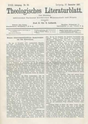 593-597 Neuere bibelwissenschaftliche Bestrebungen bei den Katholiken