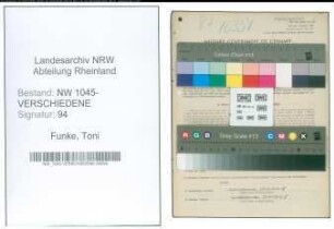 Entnazifizierung Toni Funke , geb. 19.06.1900 ()