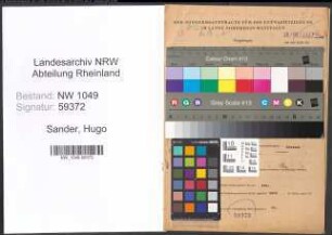 Entnazifizierung Hugo Sander , geb. 25.05.1897 (Arbeiter)