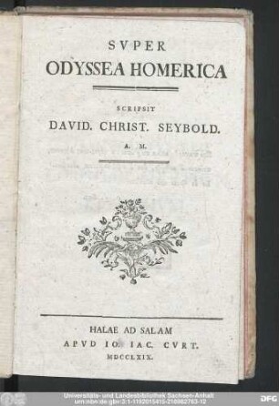 Svper Odyssea Homerica