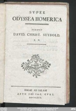 Svper Odyssea Homerica