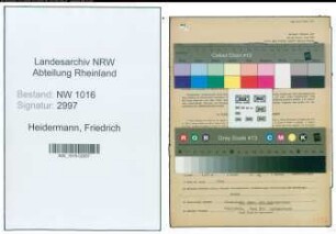 Entnazifizierung Friedrich Heidermann , geb. 05.01.1884 (Landwirt)