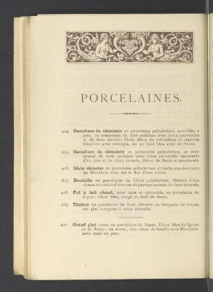 Porcelaines