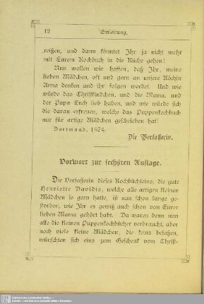 Vorwort zur sechsten Auflage