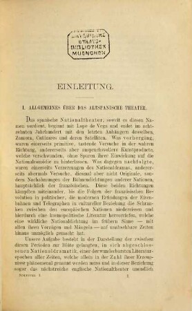 Geschichte des spanischen Nationaldramas, 1