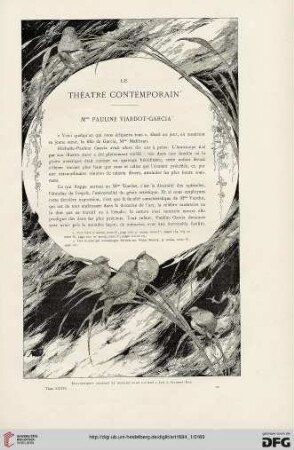 10: Le théatre contemporain, [3] : Mme Pauline Viardot-Garcia