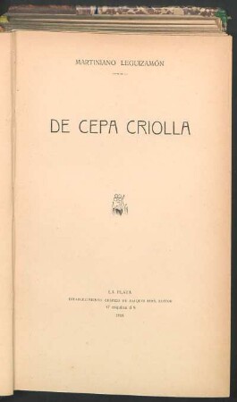 De cepa criolla