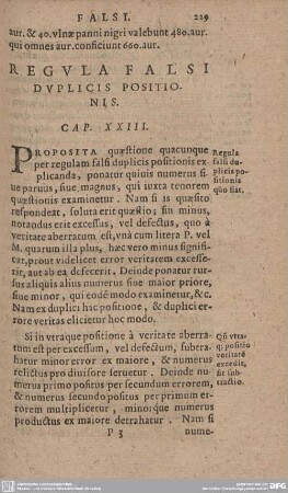REGULA FALSI DUPLICIS POSITIONIS. CAP. XXIII.