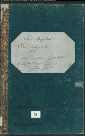 Zivilstandsregister der katholischen Gemeinde Gehrden, Kreis Warburg (A 1810). (Gemeinde: Katholische Gemeinde Gehrden)