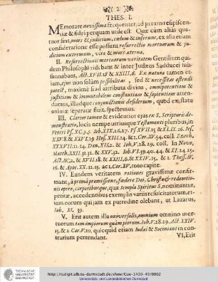 Collegii Theologici Privato-Publici Exercitatio ; Exercitatio trigesima quinta