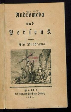 Andromeda und Perseus : Ein Duodrama