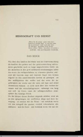 Herrschaft und Dienst / Friedrich Wolters