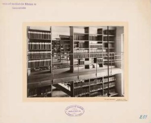 Dienstgebäude für das Preußische Staatsministerium, Berlin: Innenansicht Bibliothek Staatsministerium
