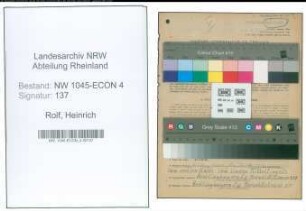 Entnazifizierung Heinrich Rolf , geb. 22.02.1902 (Fahrradhaendler)