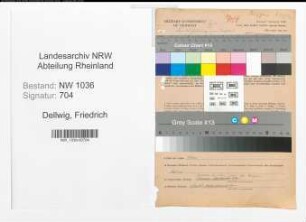 Entnazifizierung Friedrich Dellwig , geb. 23.05.1895 (Berufschullehrer)