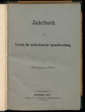 [2].1876: Jahrbuch des Vereins für Niederdeutsche Sprachforschung