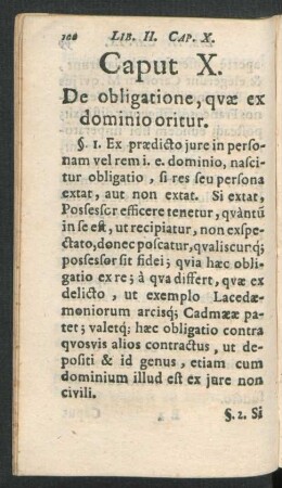 Caput X. De obligatione, quae ex dominio oritur.