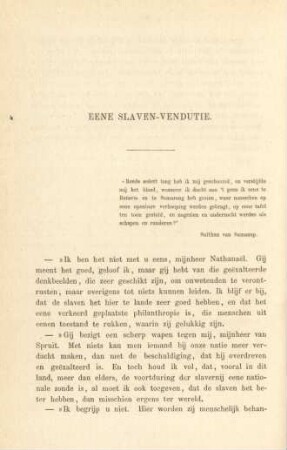Eene slaven-vendutie