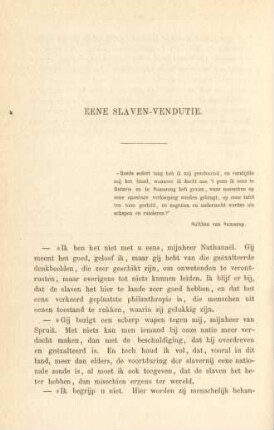 Eene slaven-vendutie