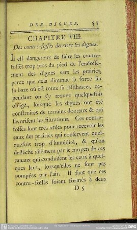 Chapitre VIII. Des contre-soffés derriere les digues