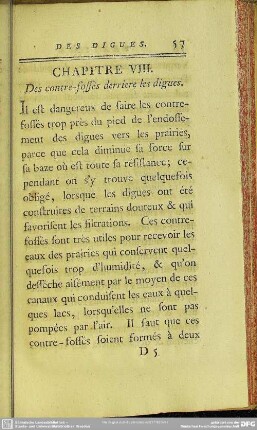 Chapitre VIII. Des contre-soffés derriere les digues